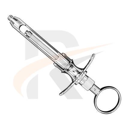 Cartridge syringe, ring handle