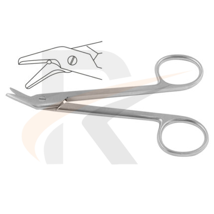 Universal Wire Cutting Scissor Angled